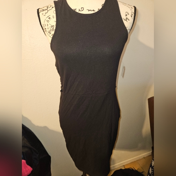 Charlotte Russe Womans Black Bodycon Dress Size L - Picture 1 of 12